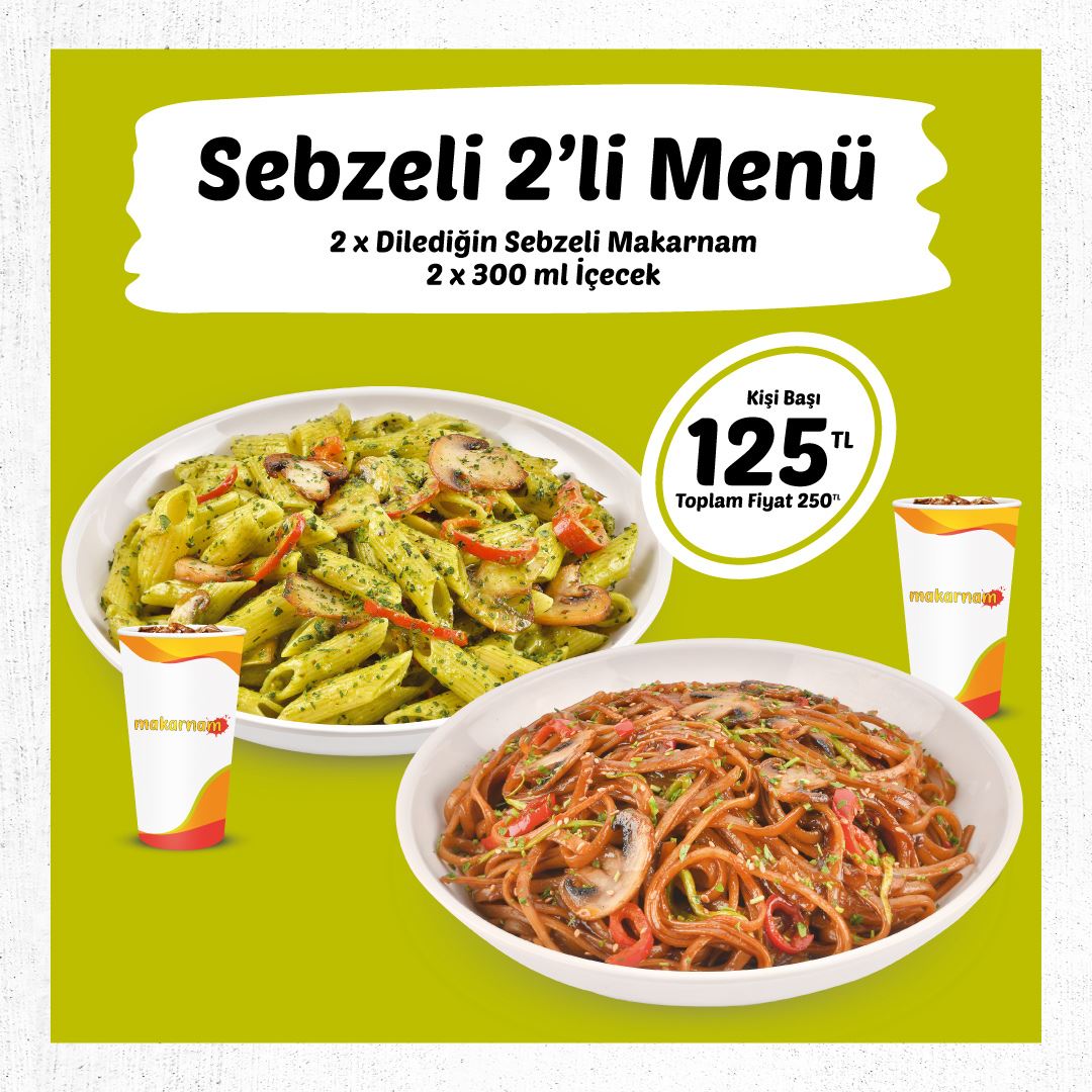SEBZELİ İKİLİ MENÜ